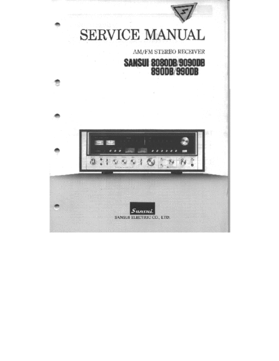 Sansui 8080DB Service manual for Sansui 8080DB / 9090DB / 890DB / 990DB AM/FM receiver-amplifier